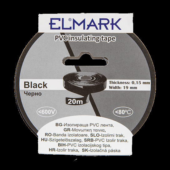 PVC IZOLIR TRAKA 20m CRNA 51021 Elmark